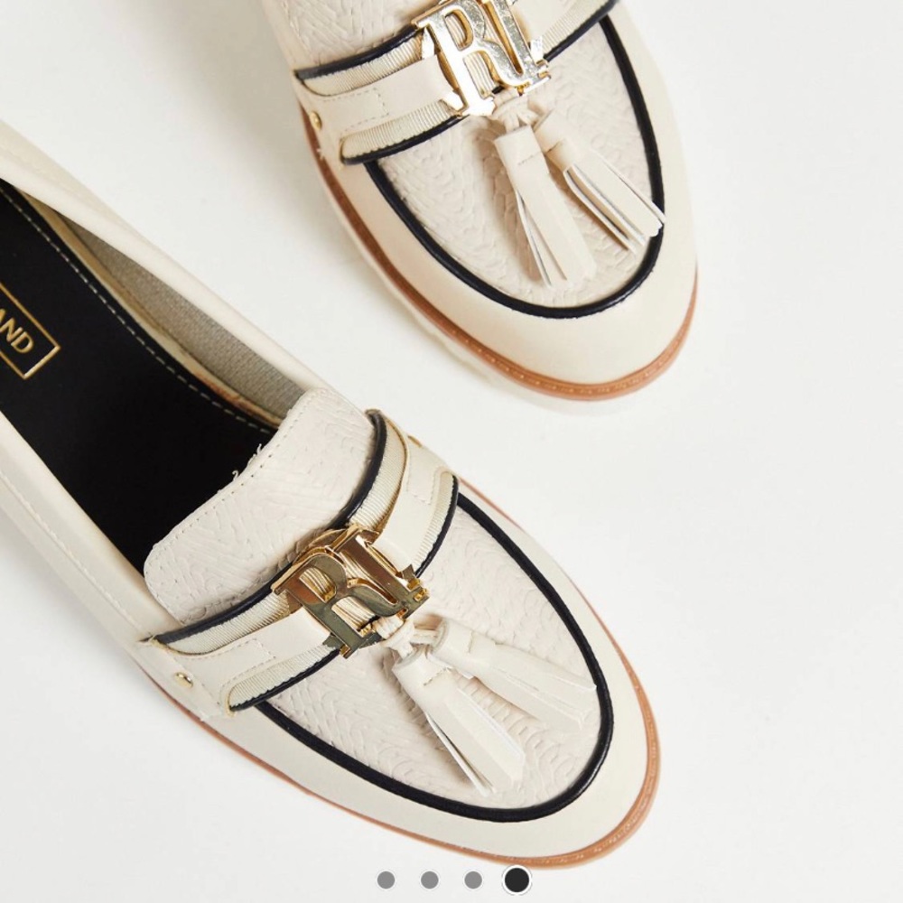Cream loafers